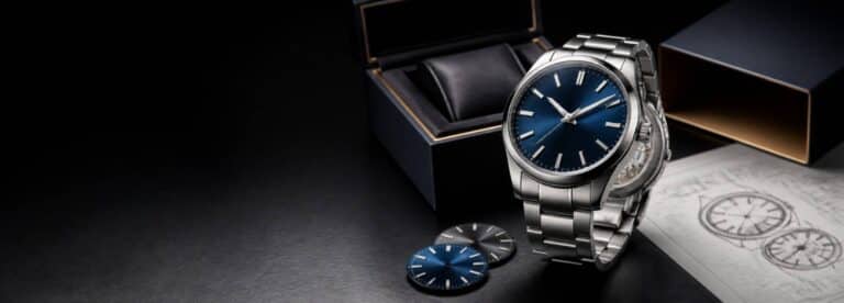 Premium private label automatic mechanical watch with branded packaging for a faster market launch